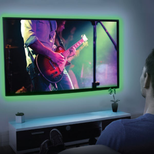 slide 2 of 6, Monstermulti-Color Sound Reactiveled Light Strip 2M, 1 ct