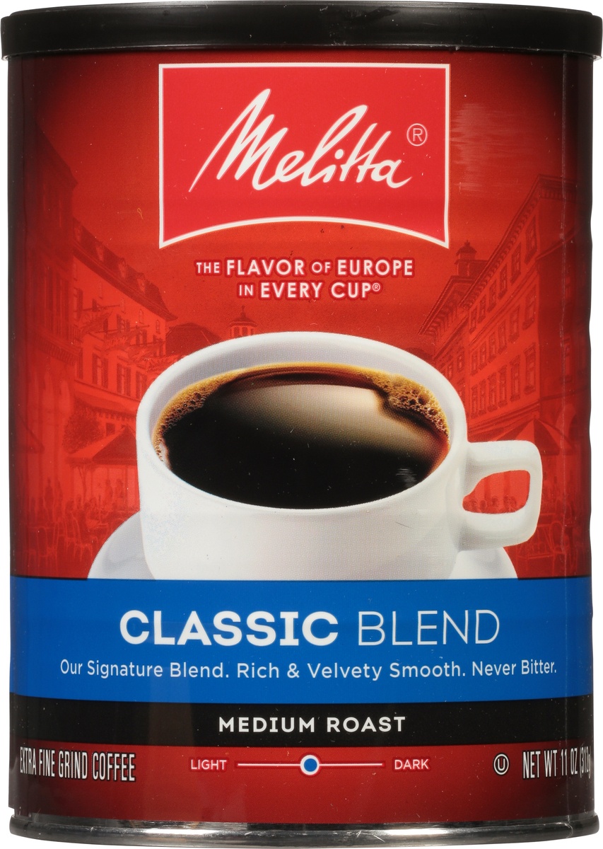 slide 6 of 8, Melitta Medium Roast Coffee Classic Blend, 11 oz