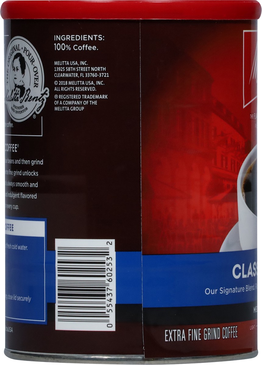 slide 7 of 9, Melitta Coffee, Extra Fine Grind, Medium Roast, Classic Blend, 11 oz