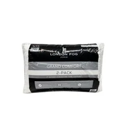 London Fog Grand Comfort Pillow, 2pk, Std/Qn