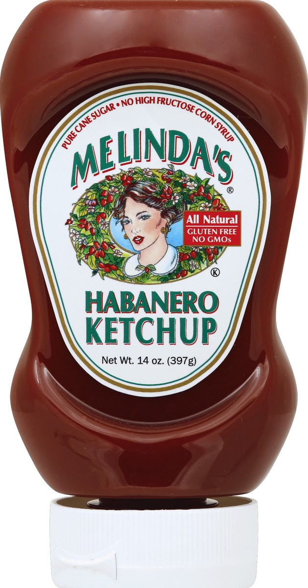 slide 2 of 2, Melinda's Habanero Ketchup, 14 oz