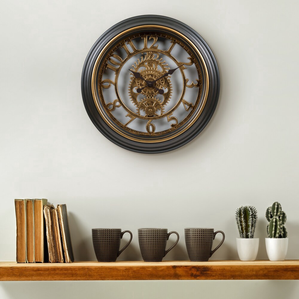 slide 3 of 3, La Crosse Technology Gears Wall Clock, 1 ct