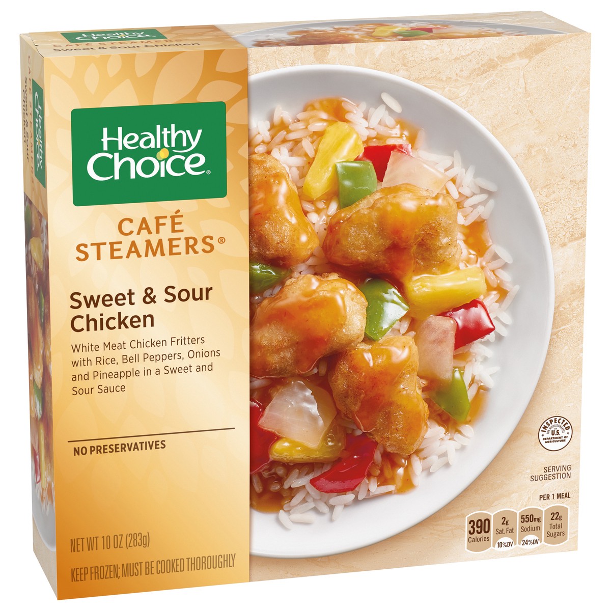 slide 4 of 11, Healthy Choice Cafe Steamers Sweet & Sour Chicken, 