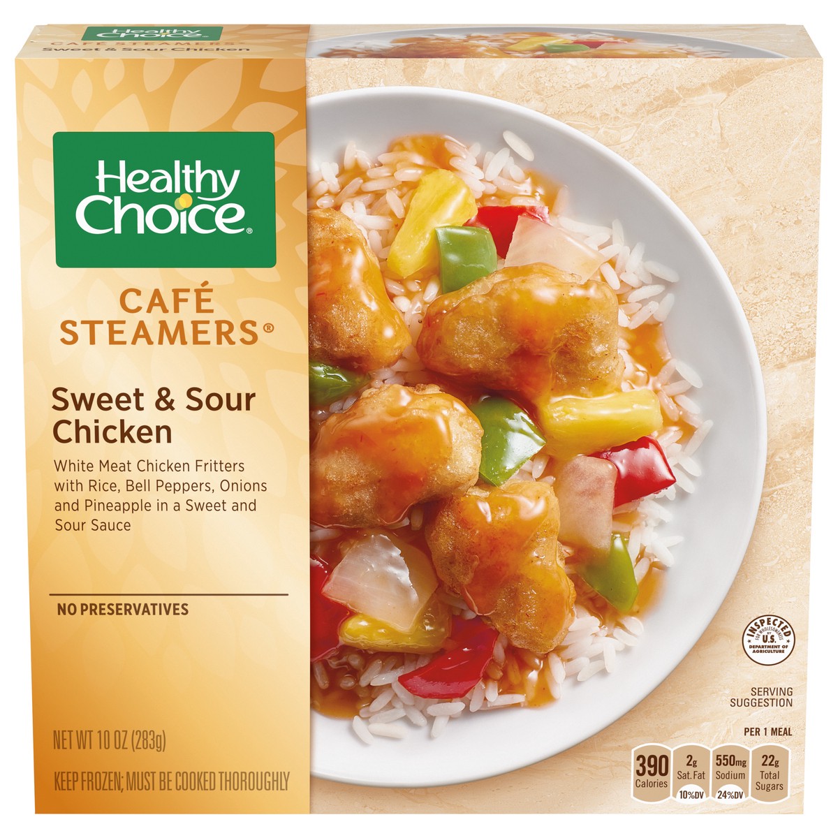 slide 3 of 11, Healthy Choice Cafe Steamers Sweet & Sour Chicken, 