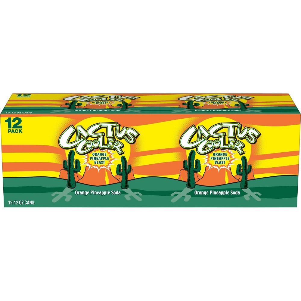 slide 5 of 6, Cactus Cooler Orange Pineapple Soda - 12 ct; 12 fl oz, 12 ct; 12 fl oz