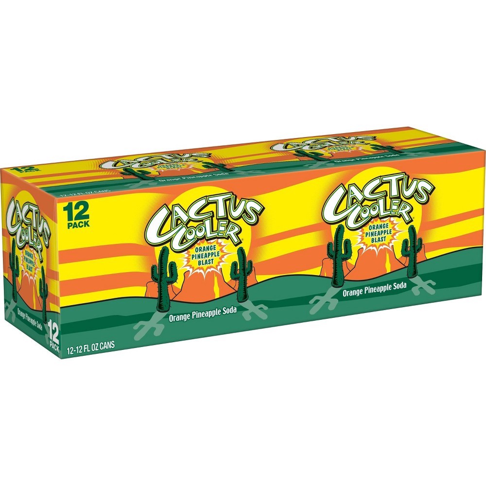 slide 4 of 6, Cactus Cooler Orange Pineapple Soda - 12 ct; 12 fl oz, 12 ct; 12 fl oz