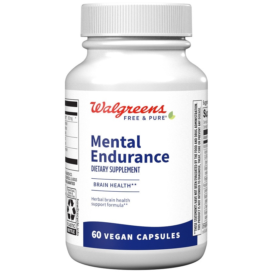 slide 1 of 1, Walgreens Mental Endurance Capsules, 60 ct