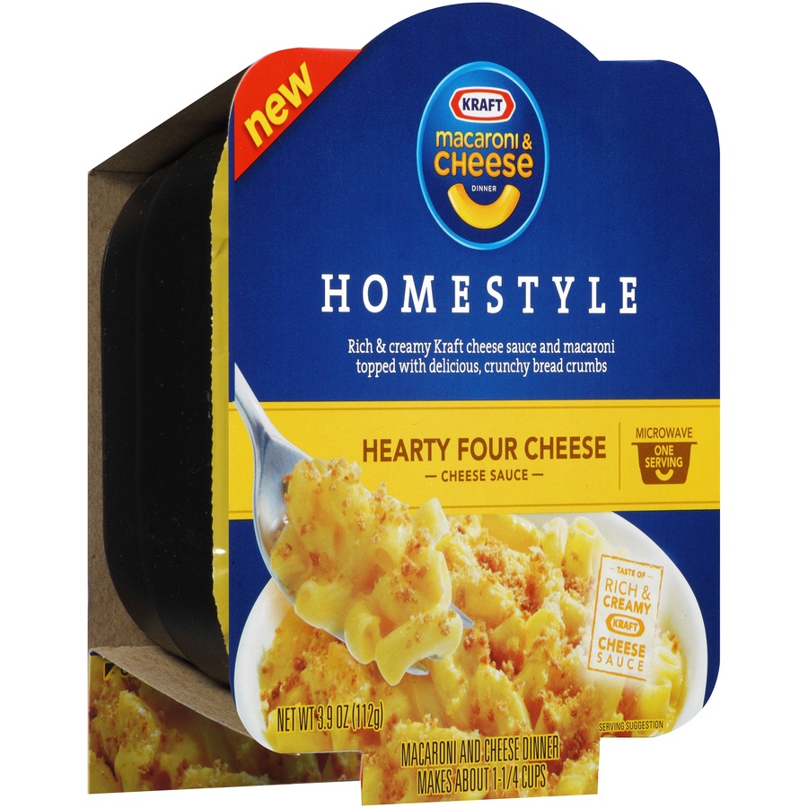 slide 2 of 3, Kraft Macaroni & Cheese Homestyle Hearty Four Cheese Dinner, 3.9 oz
