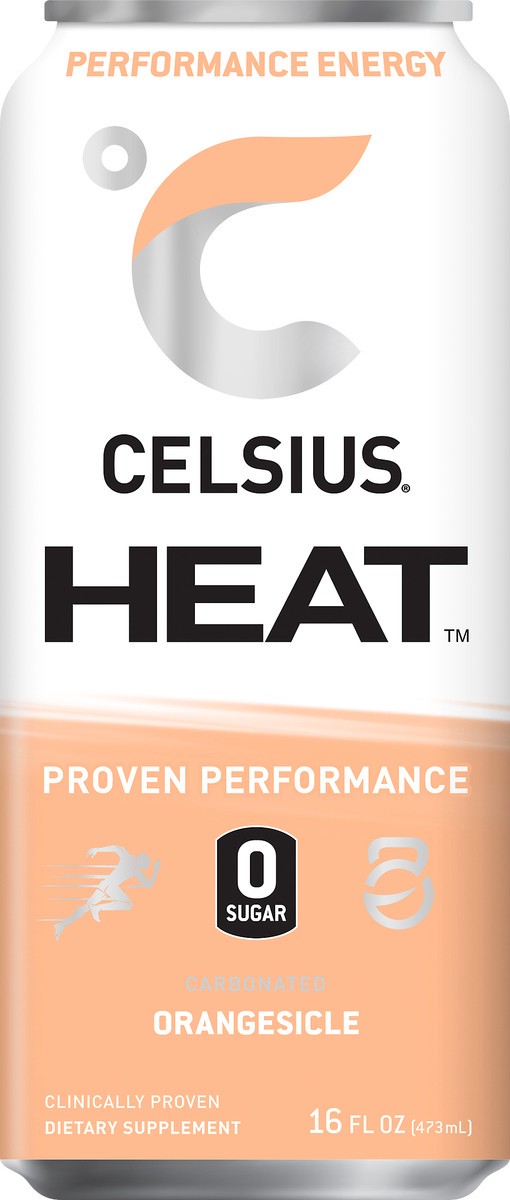 slide 1 of 5, CELSIUS Heat Orangesicle, 1 ct