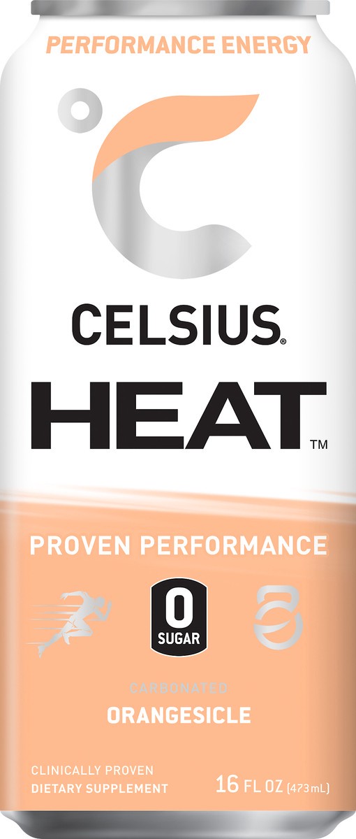 slide 5 of 5, CELSIUS Heat Orangesicle, 12 fl oz