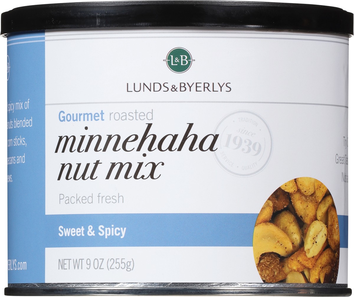 slide 6 of 9, L&B Gourmet Roasted Sweet & Spicy Minnehaha Nut Mix 9 oz, 9 oz