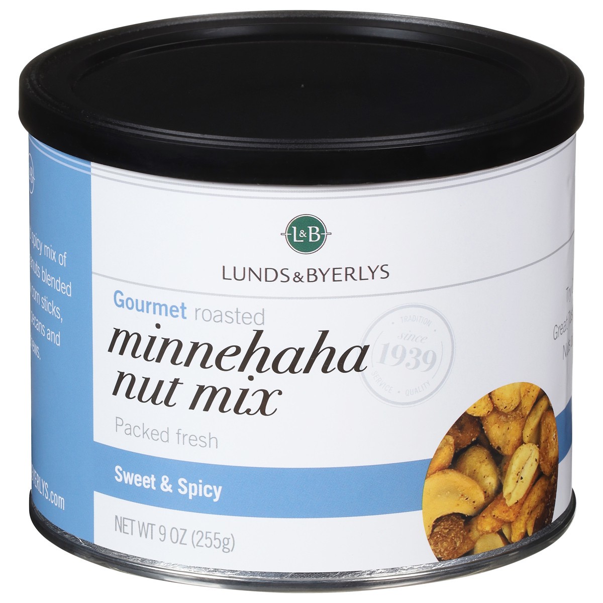 slide 1 of 9, L&B Gourmet Roasted Sweet & Spicy Minnehaha Nut Mix 9 oz, 9 oz