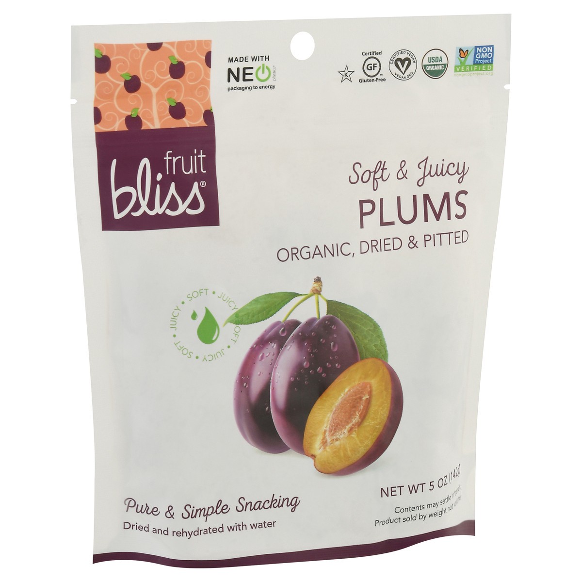 slide 10 of 13, Fruit Bliss Organic Dried & Pitted Plums 5 oz, 5 oz