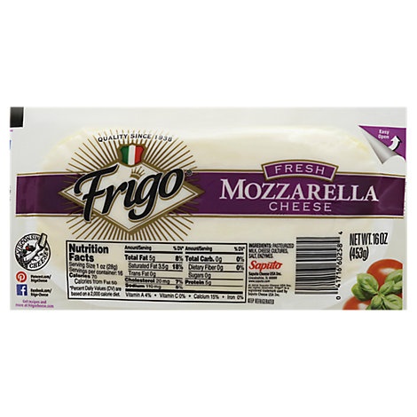 slide 1 of 1, Frigo Fresh Mozzarella Cheese, 16 oz