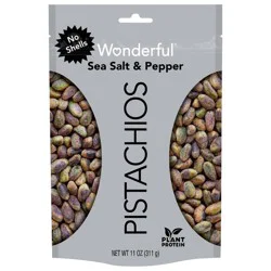 Wonderful Pistachios No Shells Sea Salt & Pepper 11 oz Bag