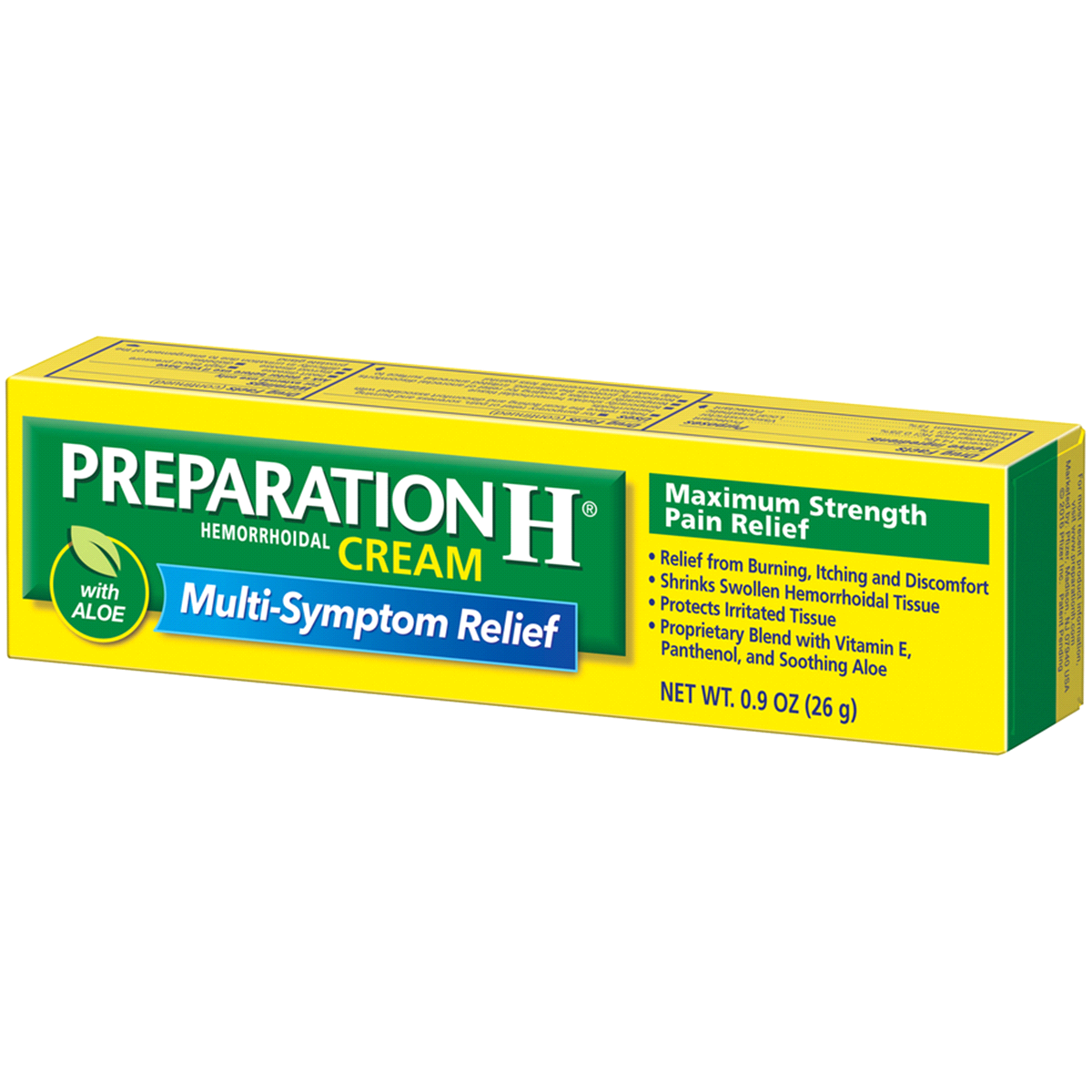 slide 2 of 3, Preparation H Maximum Strength Pain Relief Hemorrhoidal Cream, 0.9 oz