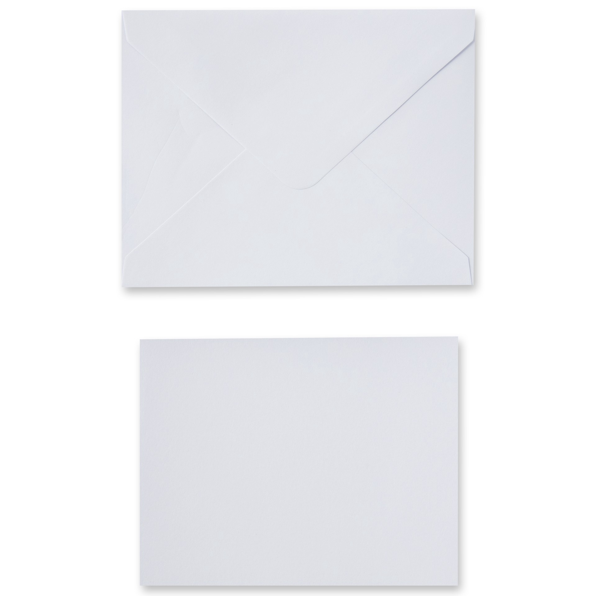 slide 5 of 6, 50 Sets Of White Flat Cards & Envelopes By Recollections, 4.25" X 5.5", 4.25 in x 5.5 in