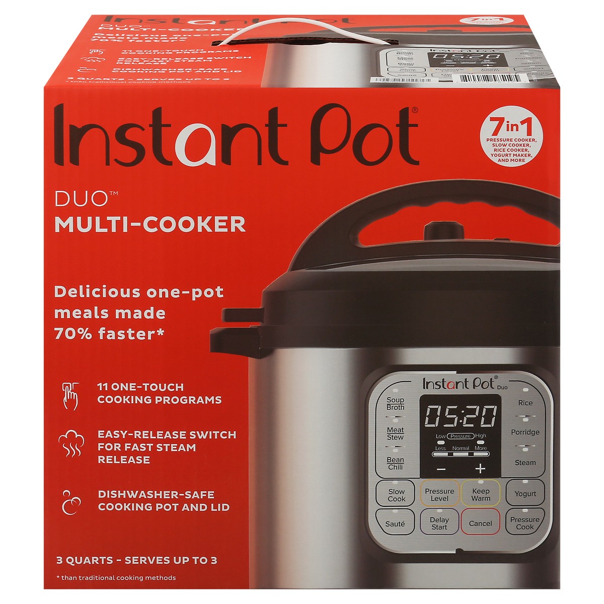 slide 1 of 11, Instant Pot 3 Quart Duo Pressure Cooker, 1 ct