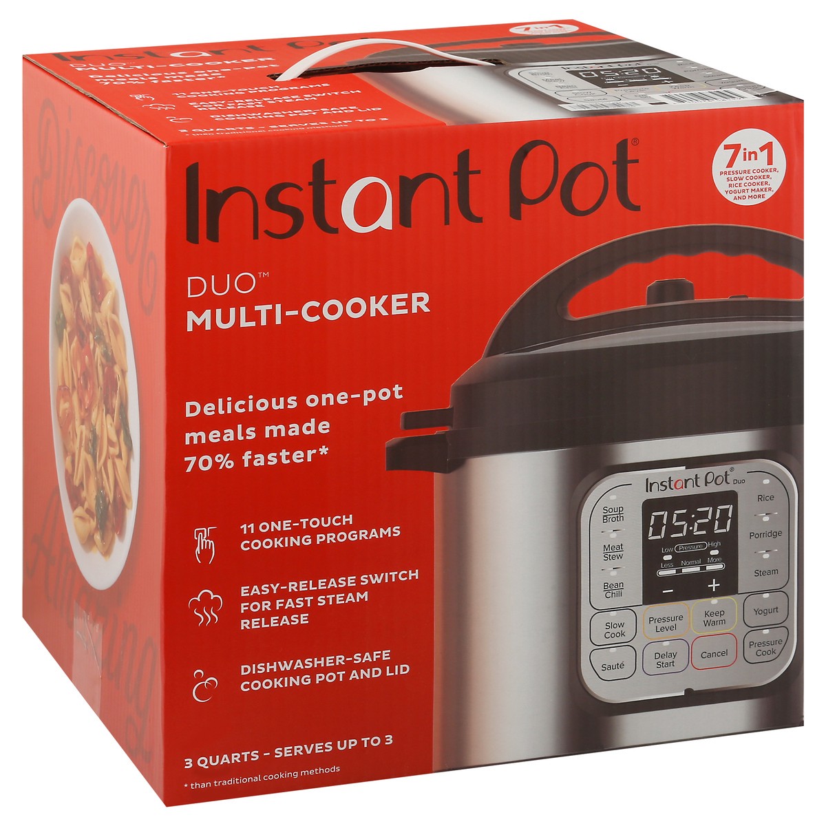 slide 4 of 11, Instant Pot 3 Quart Duo Pressure Cooker, 1 ct