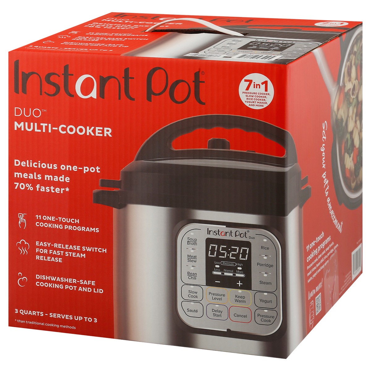 slide 11 of 11, Instant Pot 3 Quart Duo Pressure Cooker, 1 ct