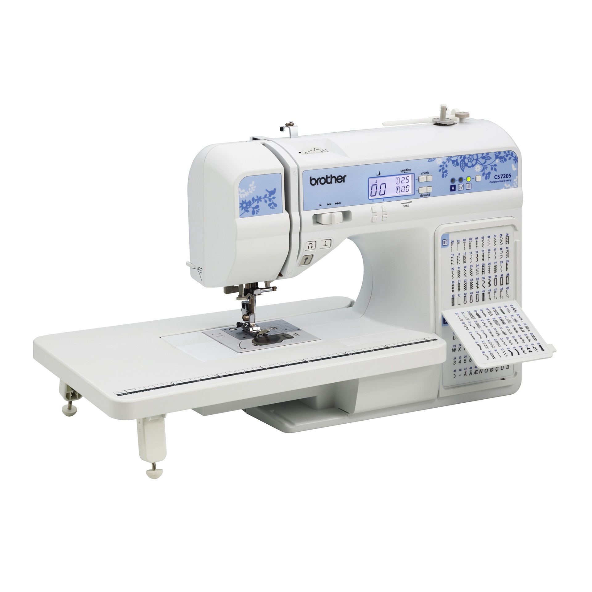 slide 3 of 4, Brother Cs7205 Sewing Machine, 16.25 in x 7 in x 12.5 in