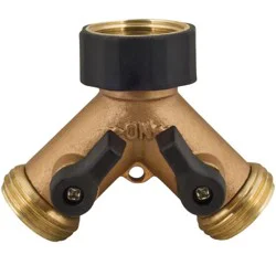 Melnor 2-Way Metal Hose Valve