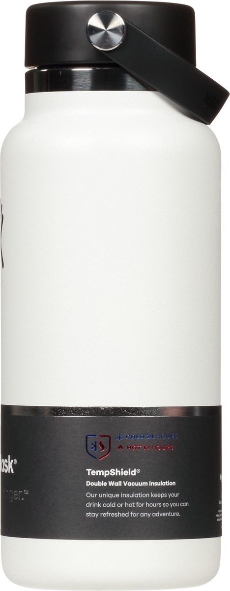 slide 7 of 9, Hydro Flask White Wide Mouth Stainless Steel Water Bottle, 1 ct