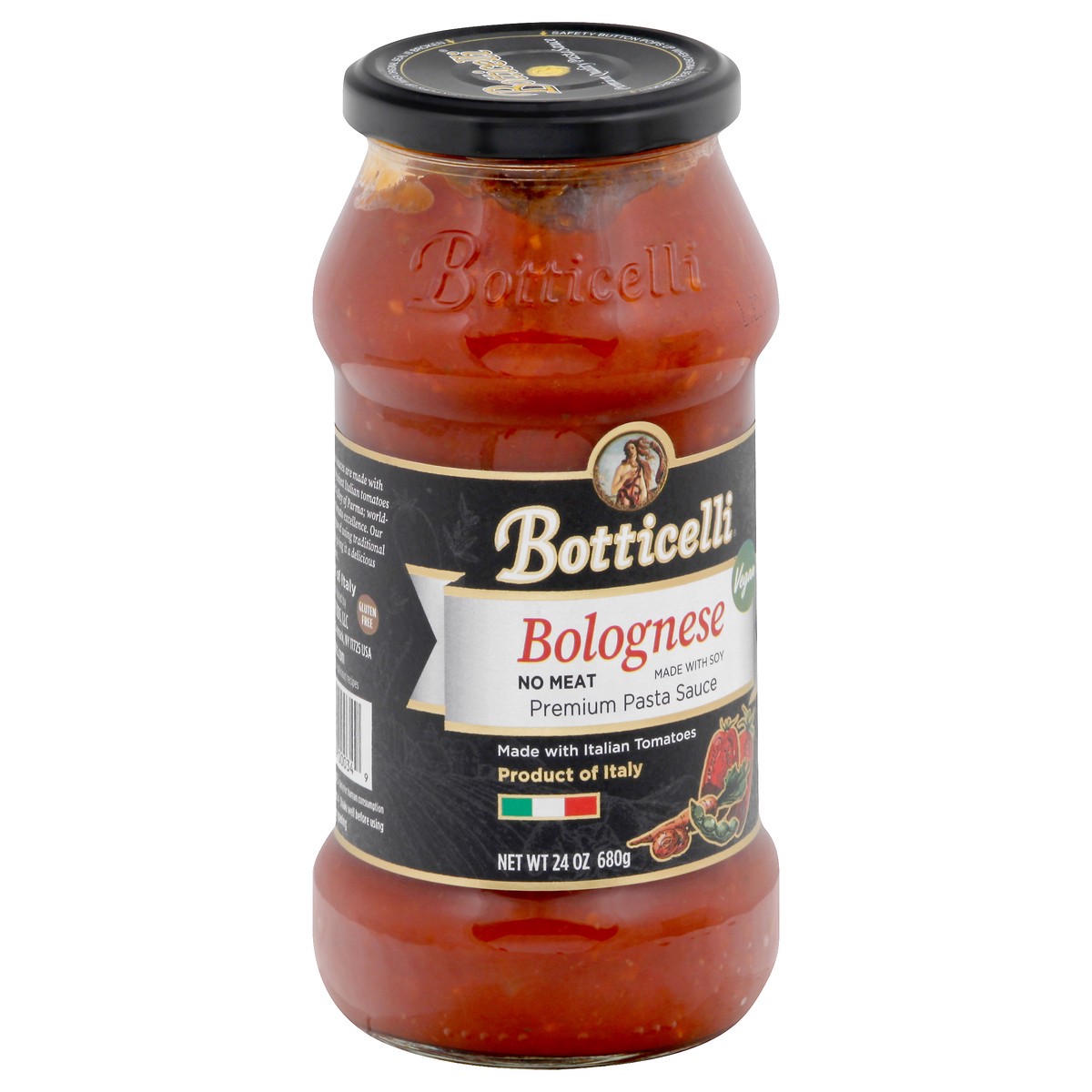 slide 2 of 9, Botticelli Premium Vegan Bolognese Pasta Sauce 24 oz, 24 oz