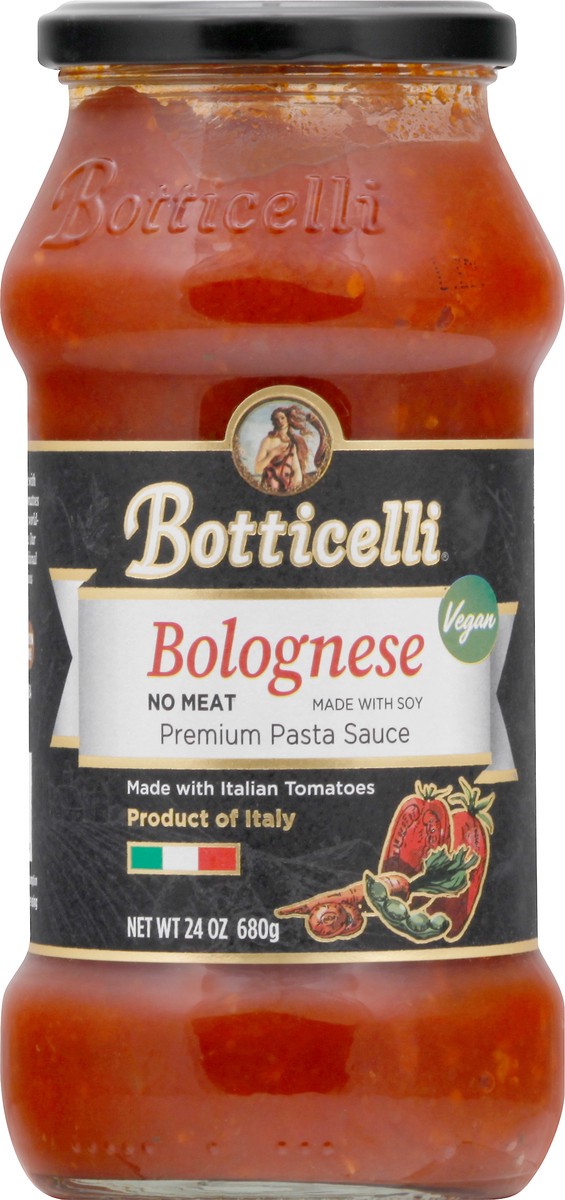 slide 6 of 9, Botticelli Premium Vegan Bolognese Pasta Sauce 24 oz, 24 oz