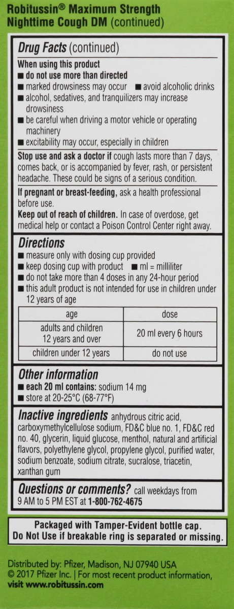 slide 3 of 9, Robitussin Max Strength Cough Treatment Day/Night, 8 fl oz