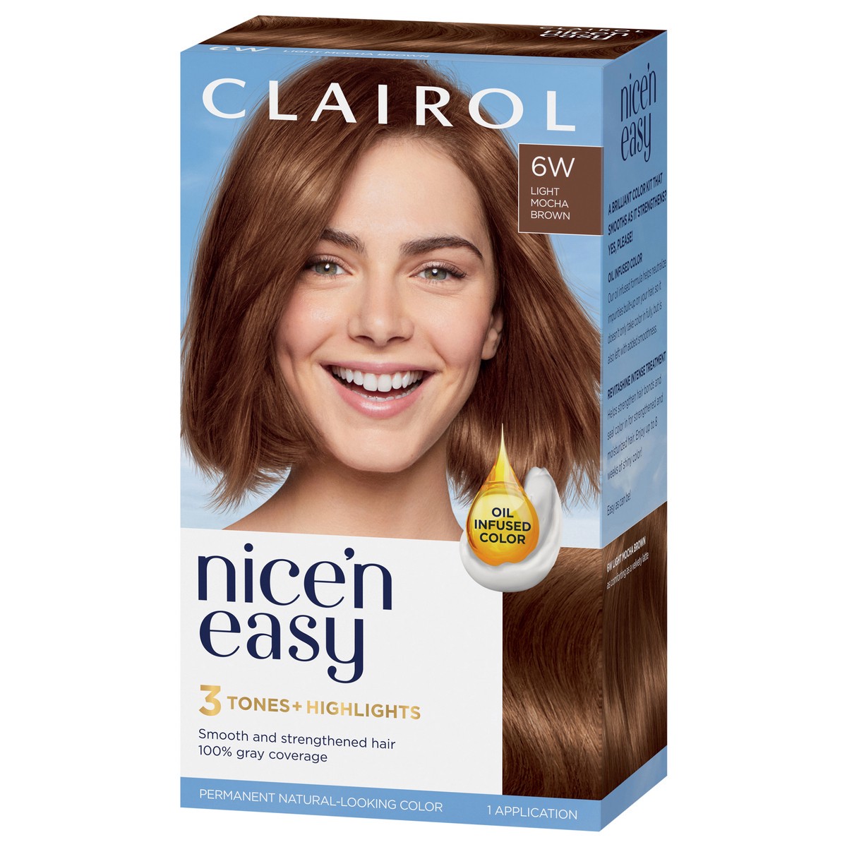 slide 3 of 4, Nice’n Easy Clairol Nice 'N Easy 6W Light Mocha Brown, 1 ct