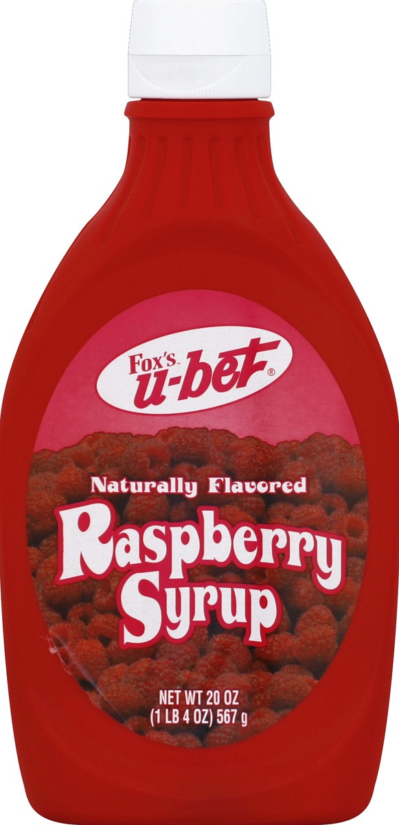 slide 2 of 2, Fox's U-Bet Raspberry Syrup, 20 oz