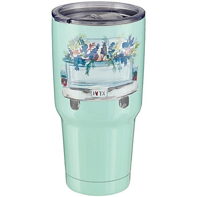 slide 1 of 1, Haven & Key Mint Truck Bluebonnet Tumbler, 30 oz