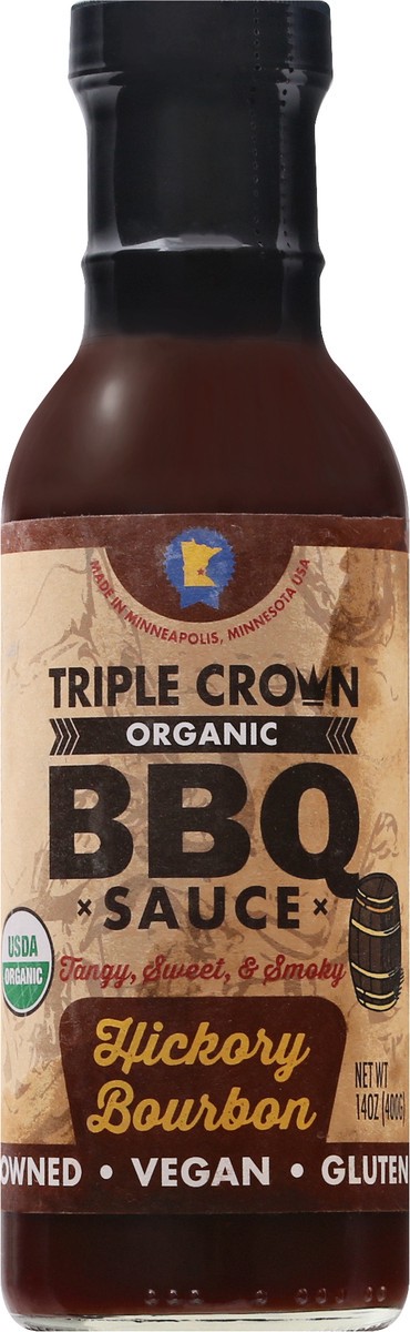 slide 2 of 13, Triple Crown Hickory Bourbon Bbq Sauce Organic, 16 fl oz