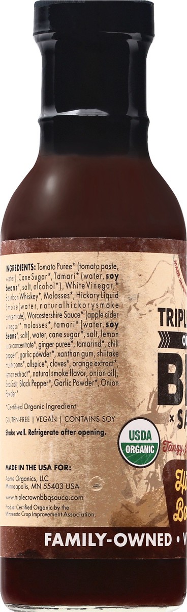 slide 6 of 13, Triple Crown Hickory Bourbon Bbq Sauce Organic, 16 fl oz