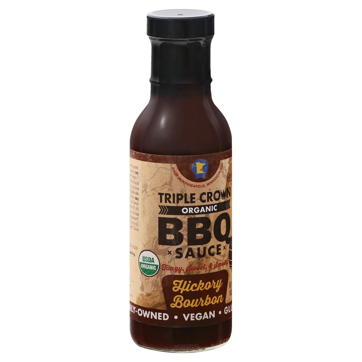 slide 9 of 13, Triple Crown Hickory Bourbon Bbq Sauce Organic, 16 fl oz