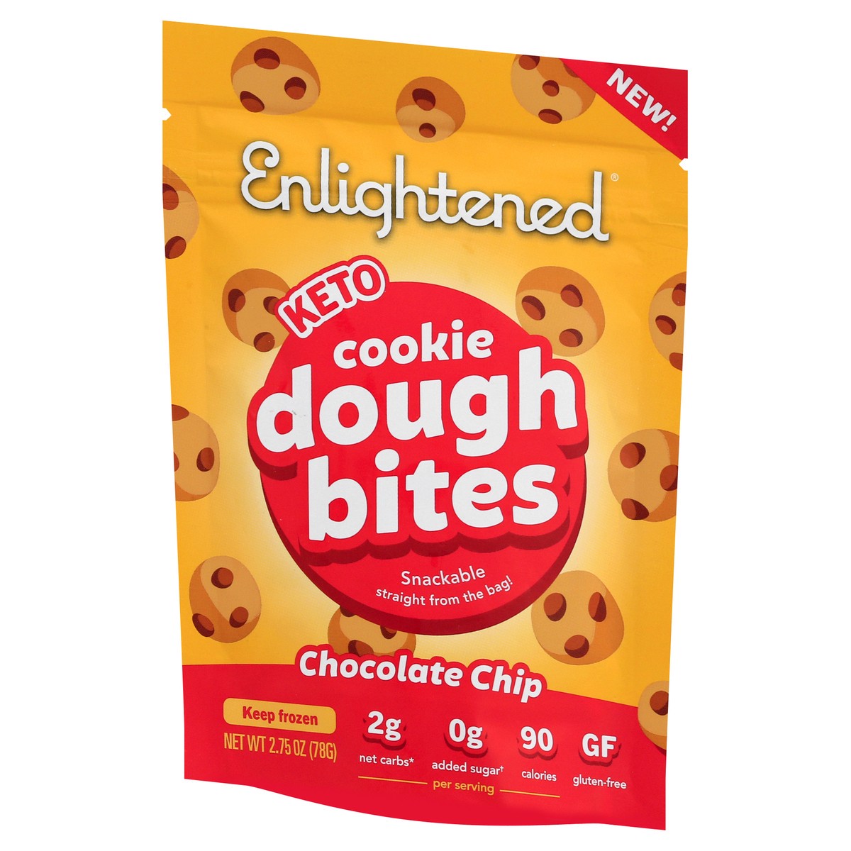 slide 3 of 10, Enlightened Cookie Dough Bites Chocolate Chi, 2 gram