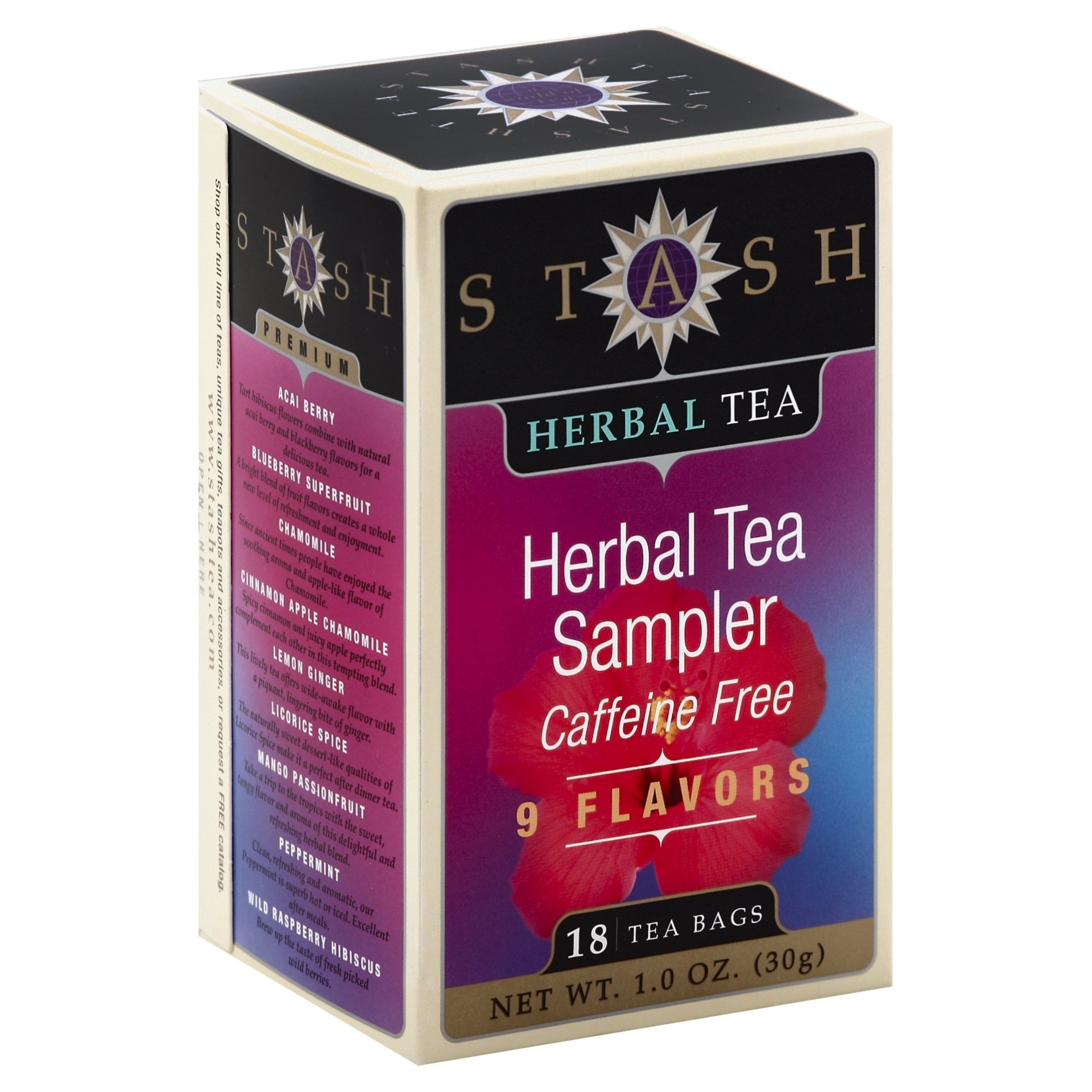 slide 1 of 5, Stash Caffeine Free Herbal Tea Sampler - 18 ct, 18 ct