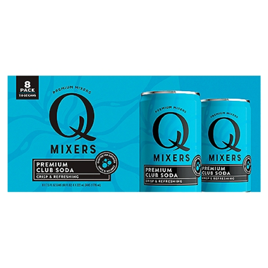 slide 1 of 4, Q Mixers Premium Club Soda Smart Buy Value Pack - 8 ct, 8 ct