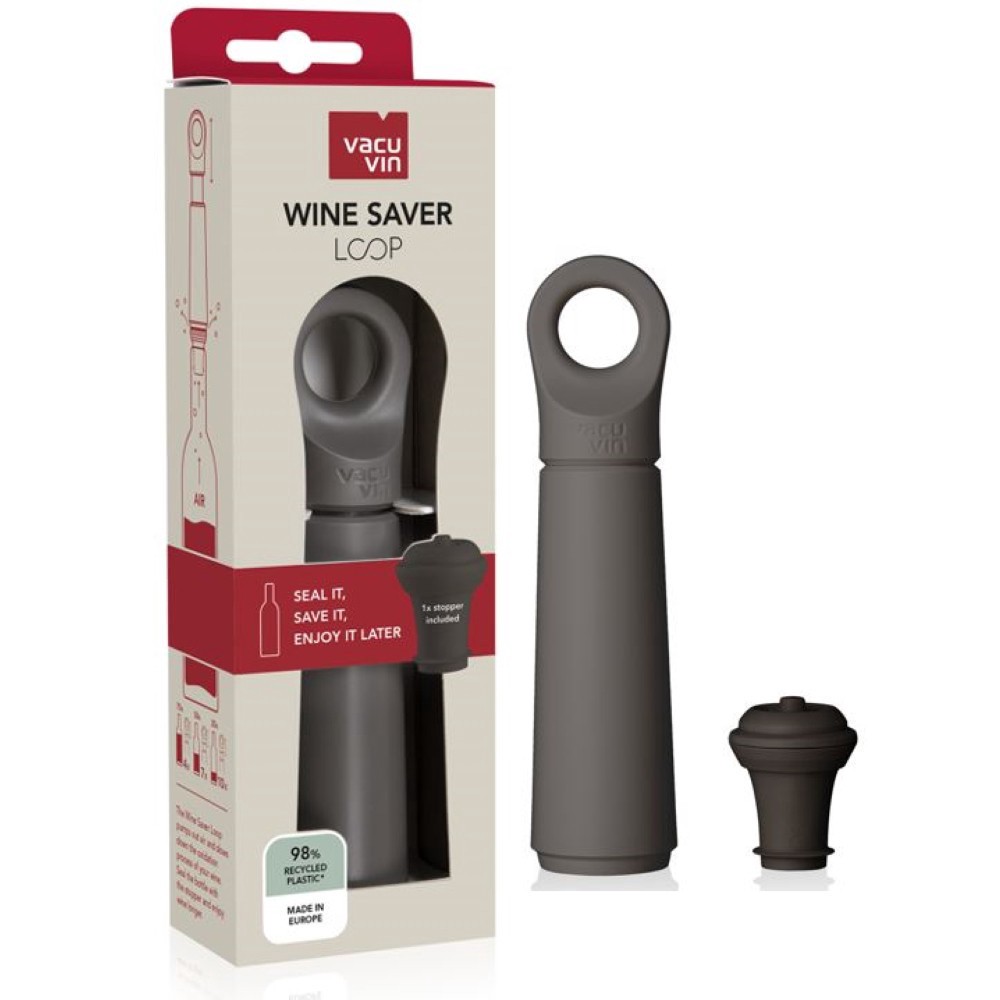slide 1 of 1, Vacu Vin - Loop Wine Saver Pump & Stopper, 1 ct