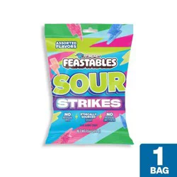 Feastables Sour Strikes Assorted Flavors Gummy Candy 7.5 oz
