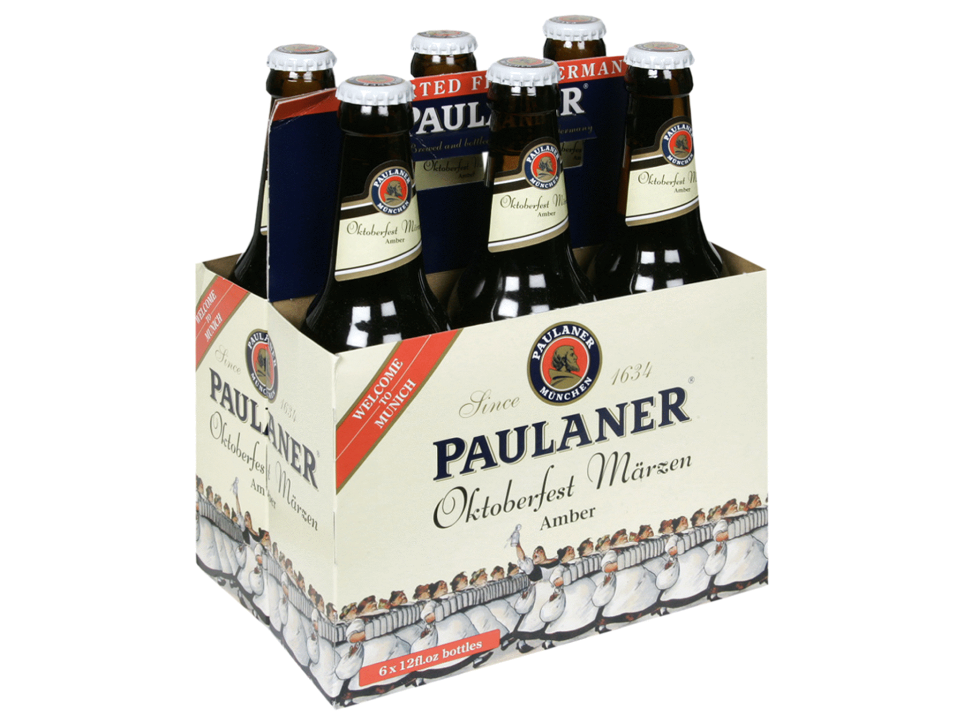 slide 1 of 1, Paulaner Beer 6 ea, 6 ct; 12 oz