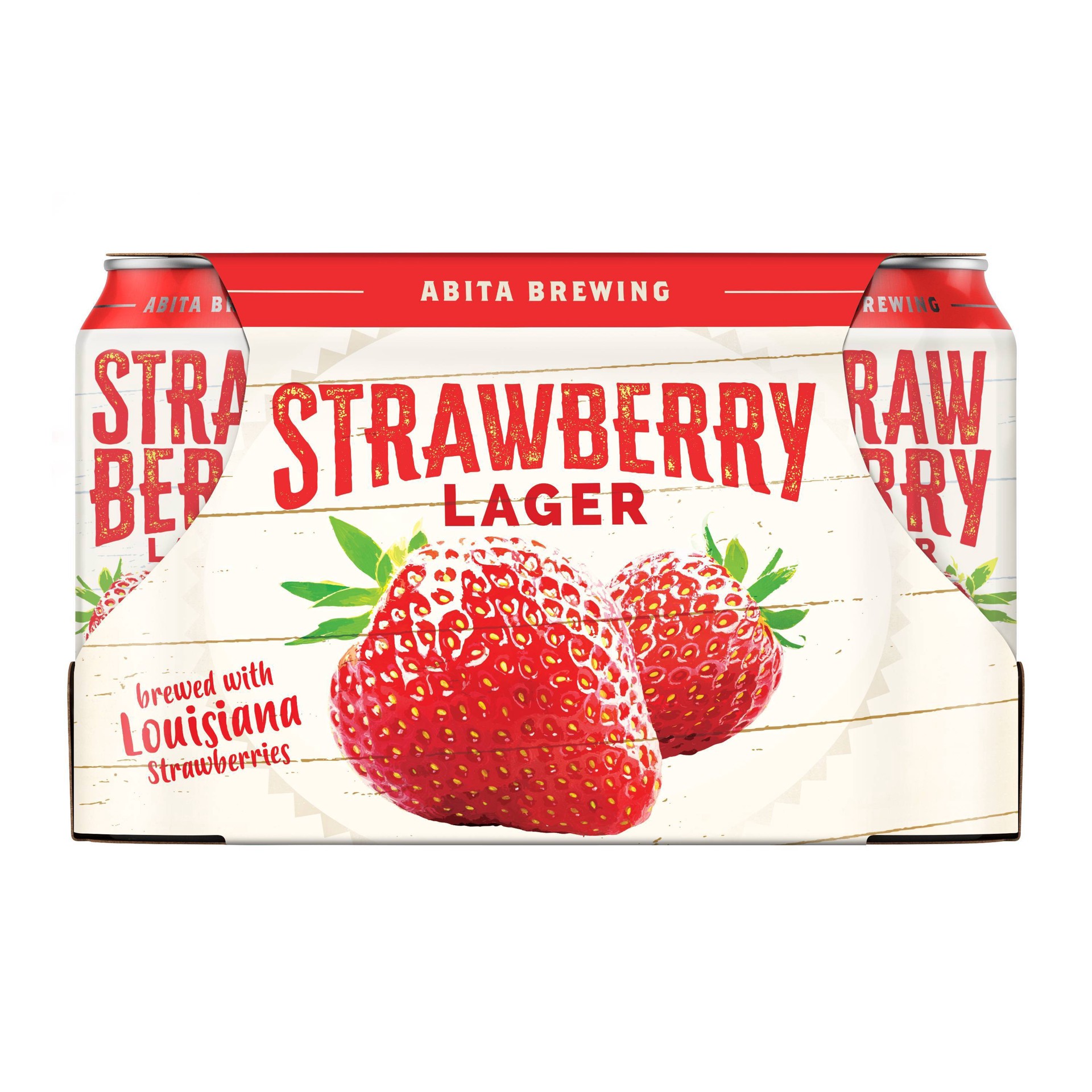 slide 1 of 2, Abita Strawberry Lager, 6 ct; 12 oz