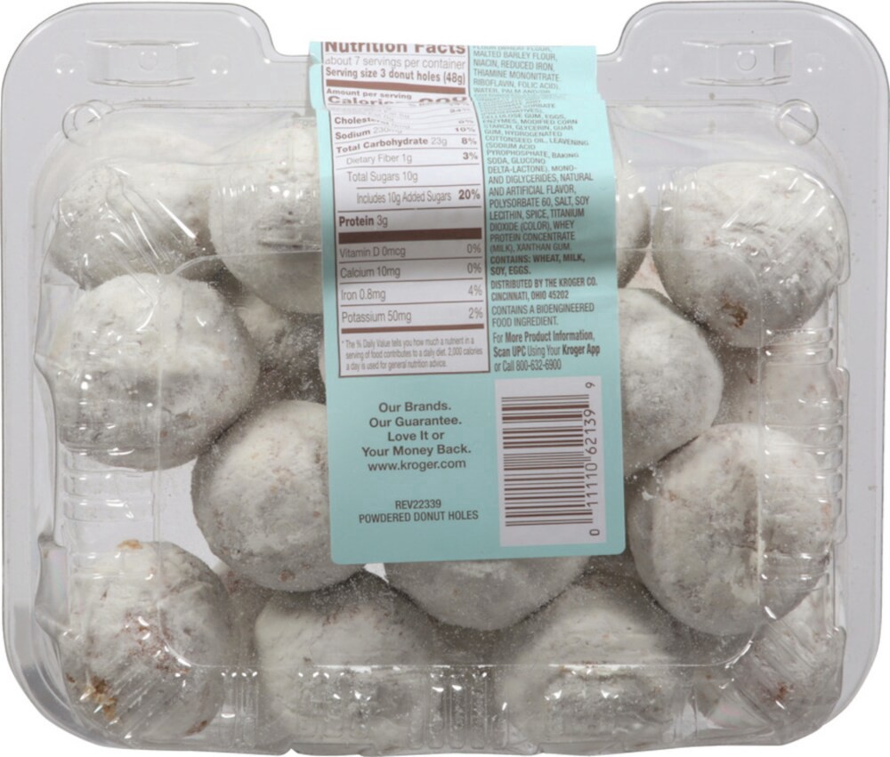 slide 3 of 3, Bakery Fresh Goodness Powdered Sugar Donut Holes, 12 oz