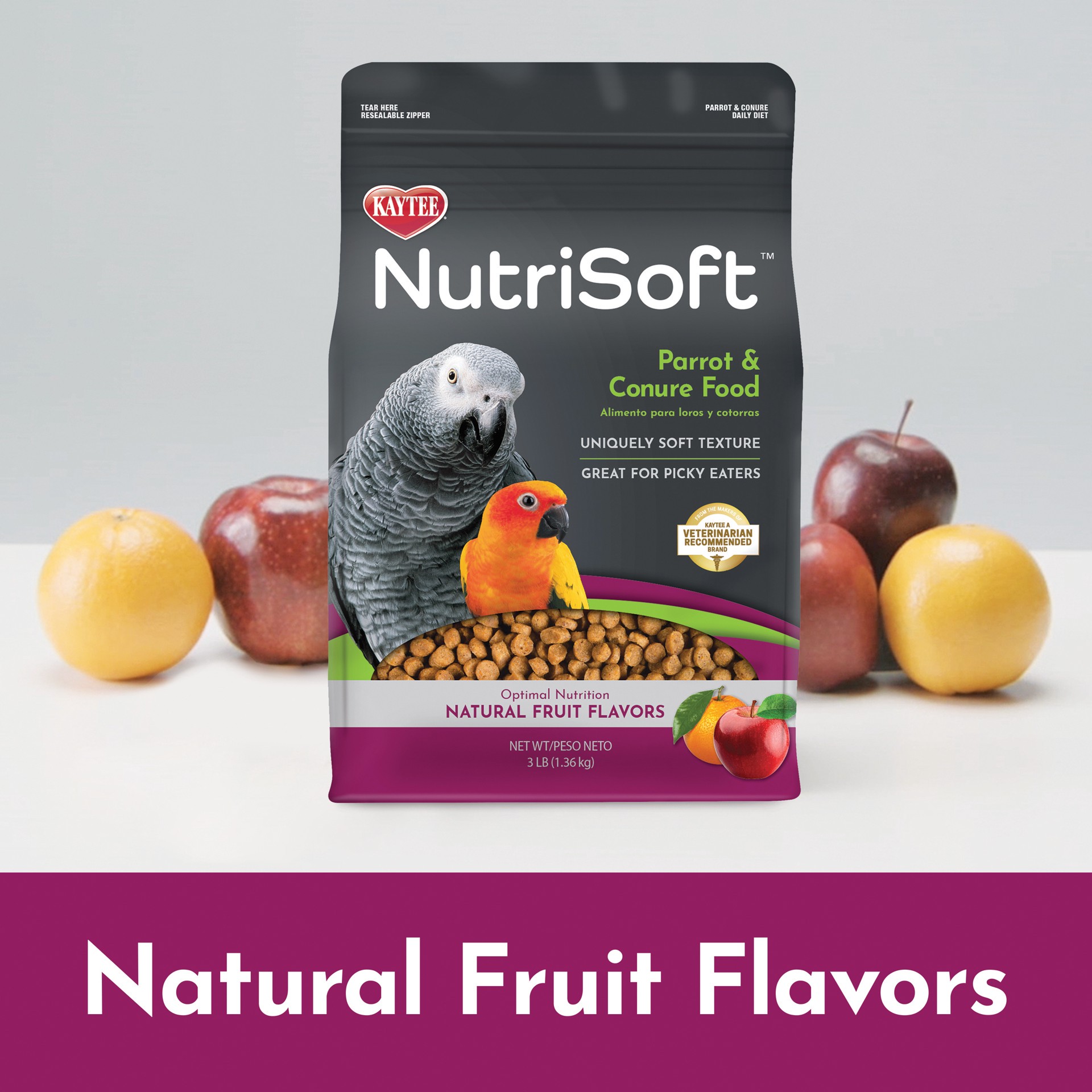 slide 3 of 10, Kaytee Nutrisoft Parrot & Conure Pet Bird Food 3 lb., 1 ct
