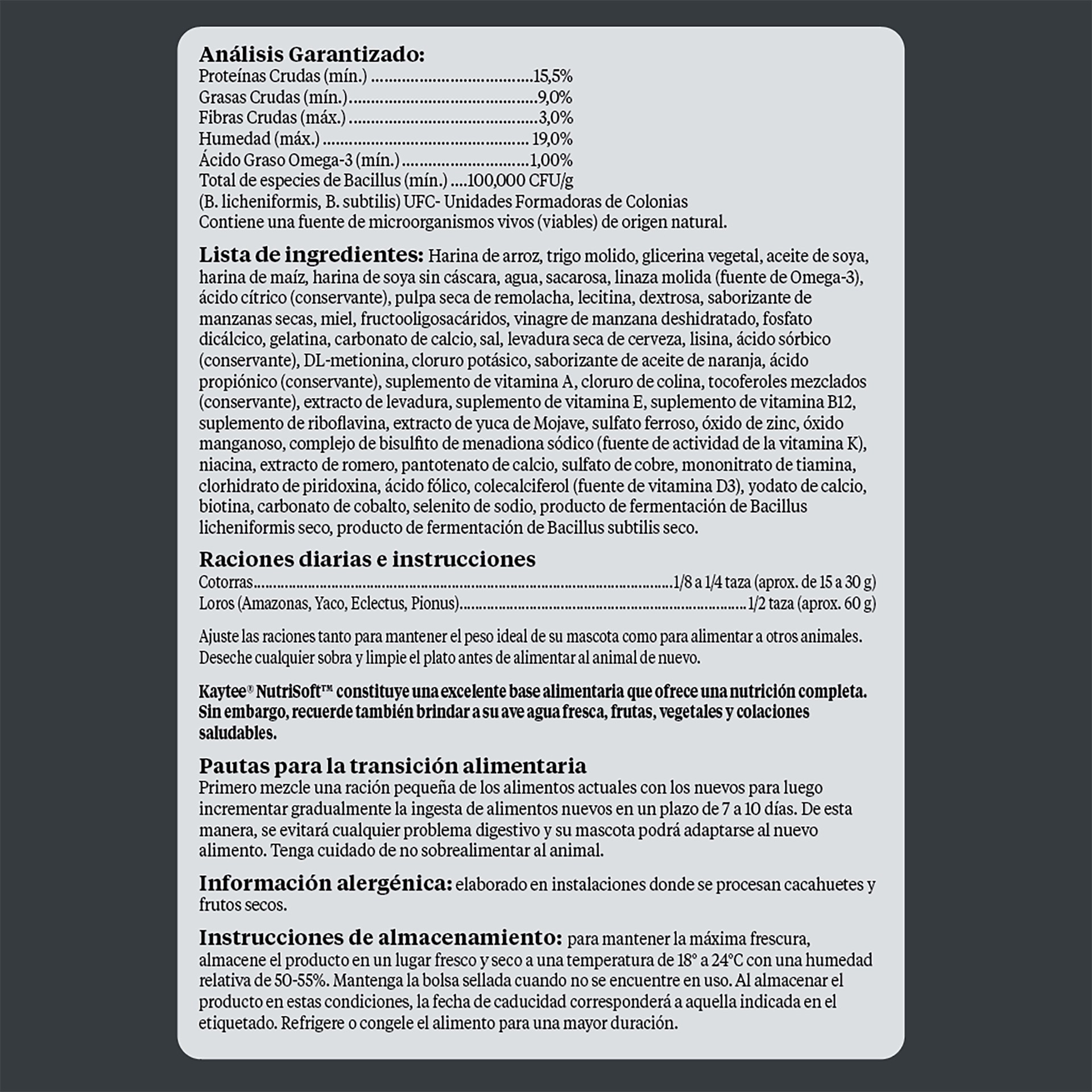 slide 7 of 10, Kaytee Nutrisoft Parrot & Conure Pet Bird Food 3 lb., 1 ct