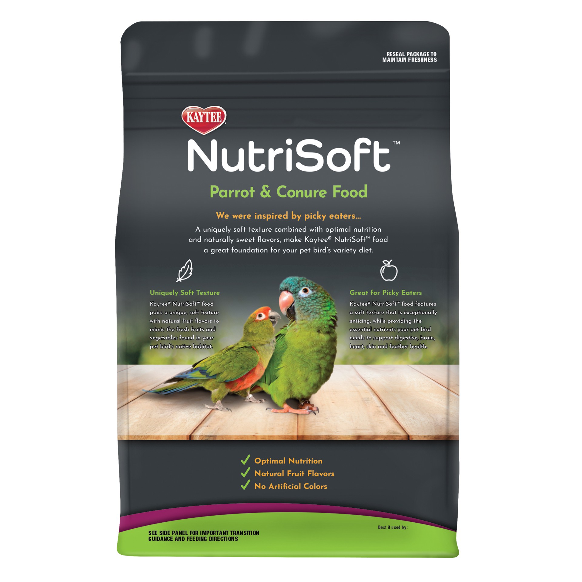 slide 8 of 10, Kaytee Nutrisoft Parrot & Conure Pet Bird Food 3 lb., 1 ct