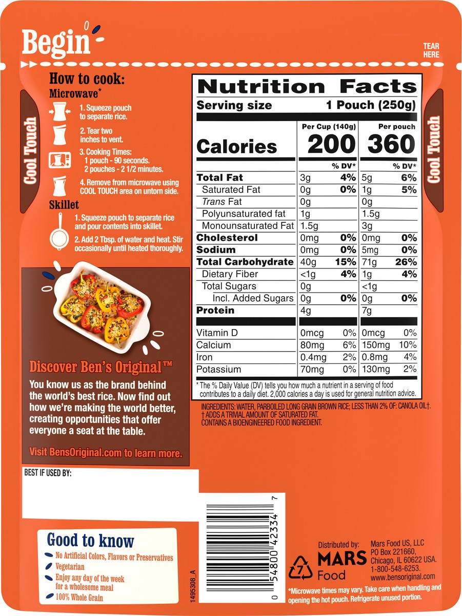 slide 3 of 13, Ben's Original Brown Rice, Whole Grain, 8.8 oz