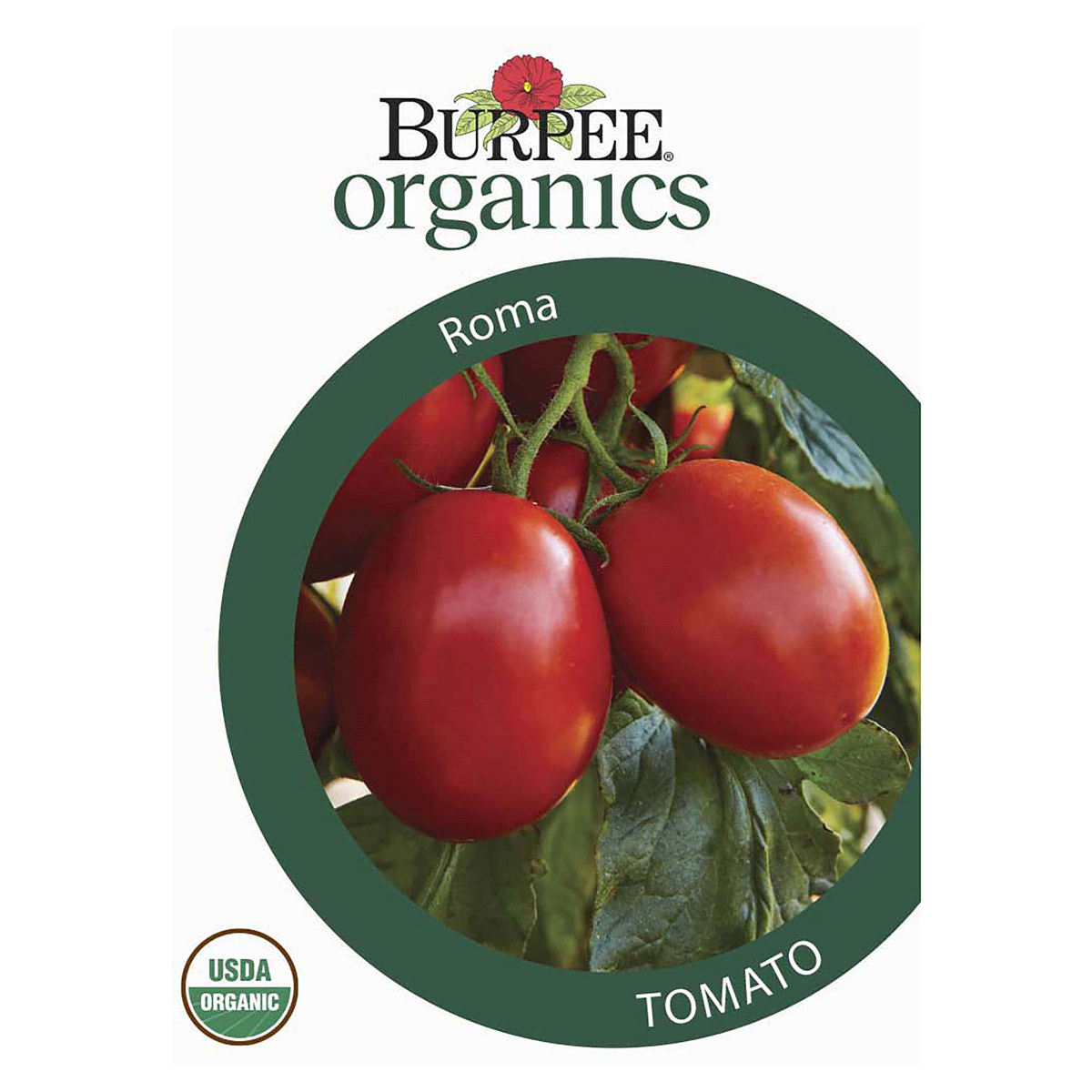 slide 1 of 5, Burpee Organic Tomato Roma Seeds, 1 ct