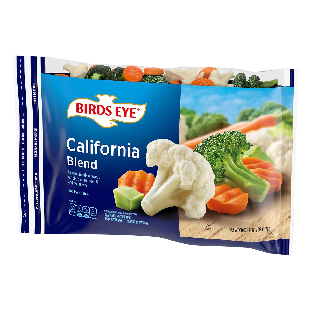 slide 3 of 10, Birds Eye California Blend Vegetables, 60 oz